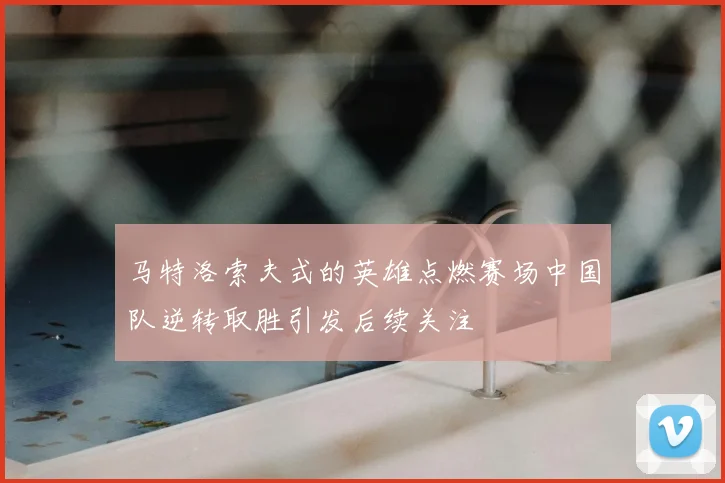 马特洛索夫式的英雄点燃赛场中国队逆转取胜引发后续关注